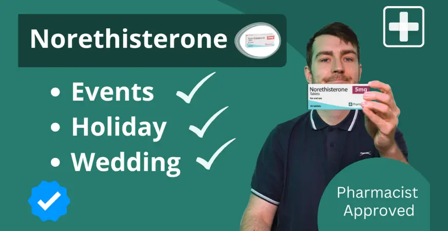 Video guide: norethisterone period delay tablets